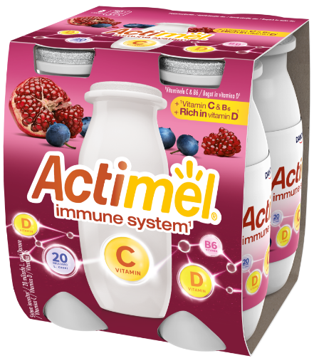 Actimel s vitamínem C<br/>Granátové jablko a borůvka