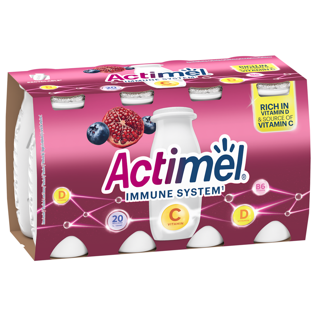 Actimel s vitamínem C Granátové jablko a borůvka
